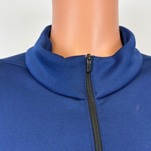 Nike Training Jacket Mens Size 2XL Blue Quarter Zip Pullover Dri Fit - Picture 3 of 5
